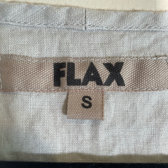 Flax By Jeanne Engelhart Linen Sleeveless Mini Dress Top Tank Sz S Lagenlook - Picture 5 of 15